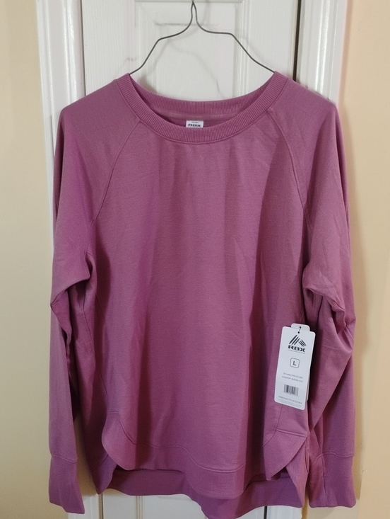 RBX Tops - RBX Mauve Long Sleeve Crewneck Sweatshirt